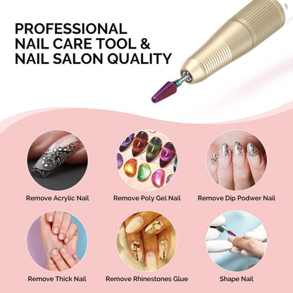 Packaging and retail presentation of the authentic MelodySusie imported carbide nail bit