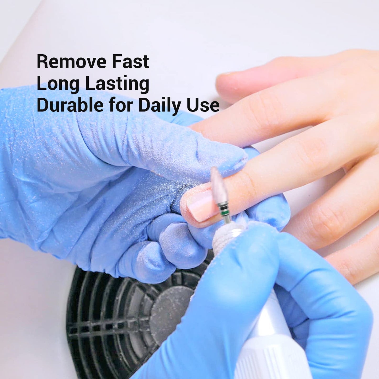 MelodySusie beginner friendly two way rotation ceramic nail bit package view