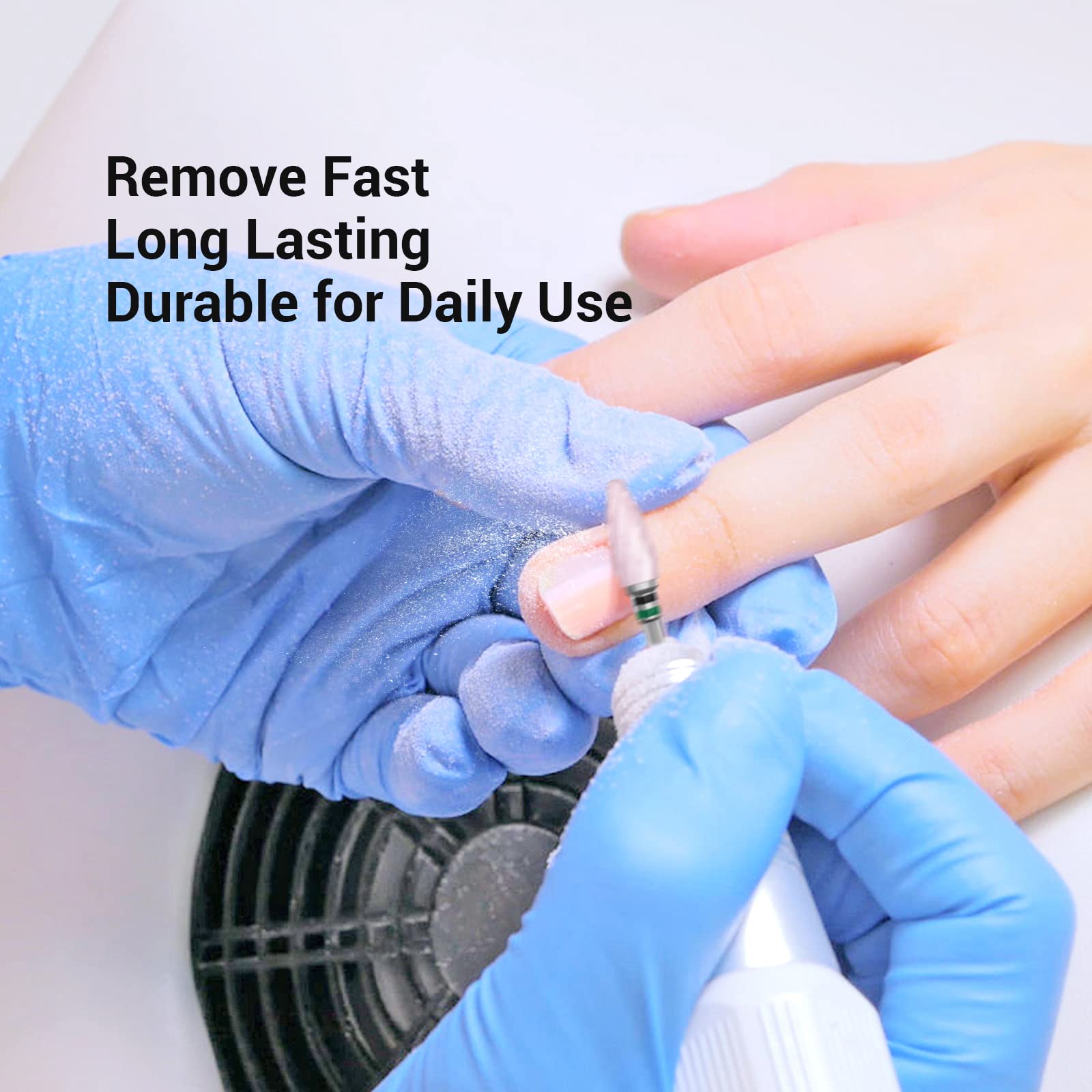 MelodySusie beginner friendly two way rotation ceramic nail bit package view