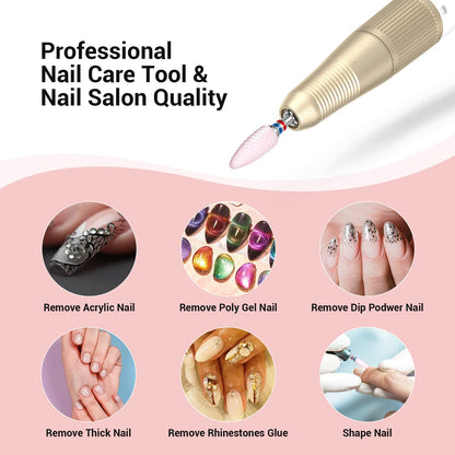 MelodySusie premium ceramic nail tool for gel polish removal and side wall cleaning