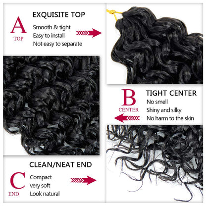 Model wearing voluminous YXCHERISHAIR GoGo Curl protective hairstyle.