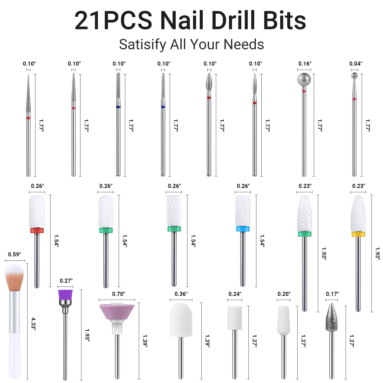 Compact organized box for MelodySusie nail drill bits