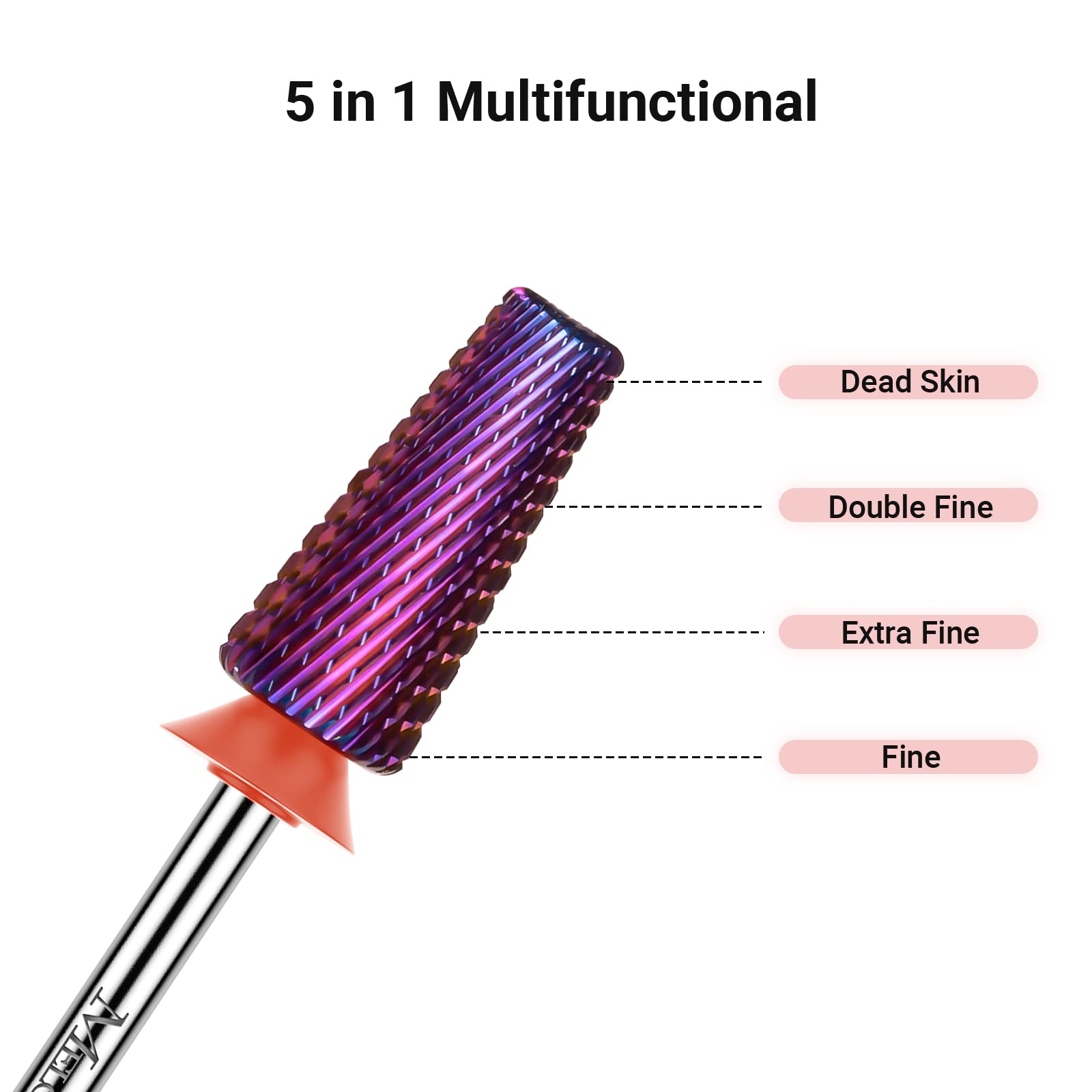 MelodySusie 3/32 inch universal shank nail drill bit showing the precise engineering and premium tungsten material.