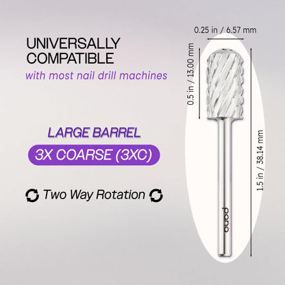 Pana safety bit with 3/32 inch shank for manicure tools