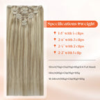 Remy human hair extensions 120 grams pack spread out clearly