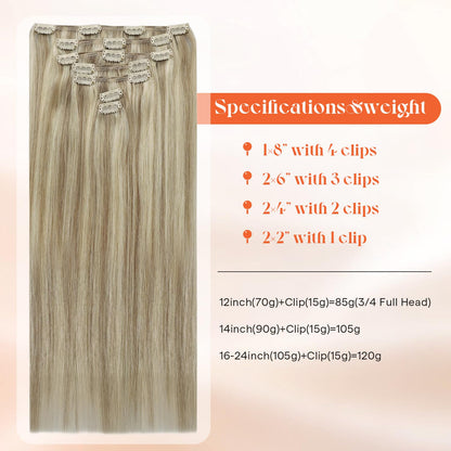 Remy human hair extensions 120 grams pack spread out clearly