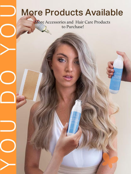DOORES premium straight human hair extensions highlighted under natural light to showcase the authentic jet black color.