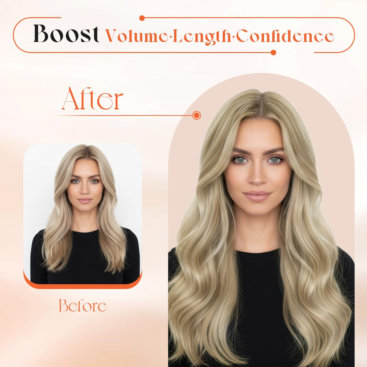 Authentic Remy human hair wefts displaying double weft thickness