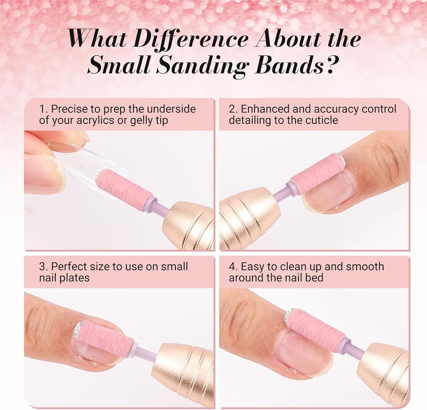 MelodySusie sanding bands arranged for electric nail file use