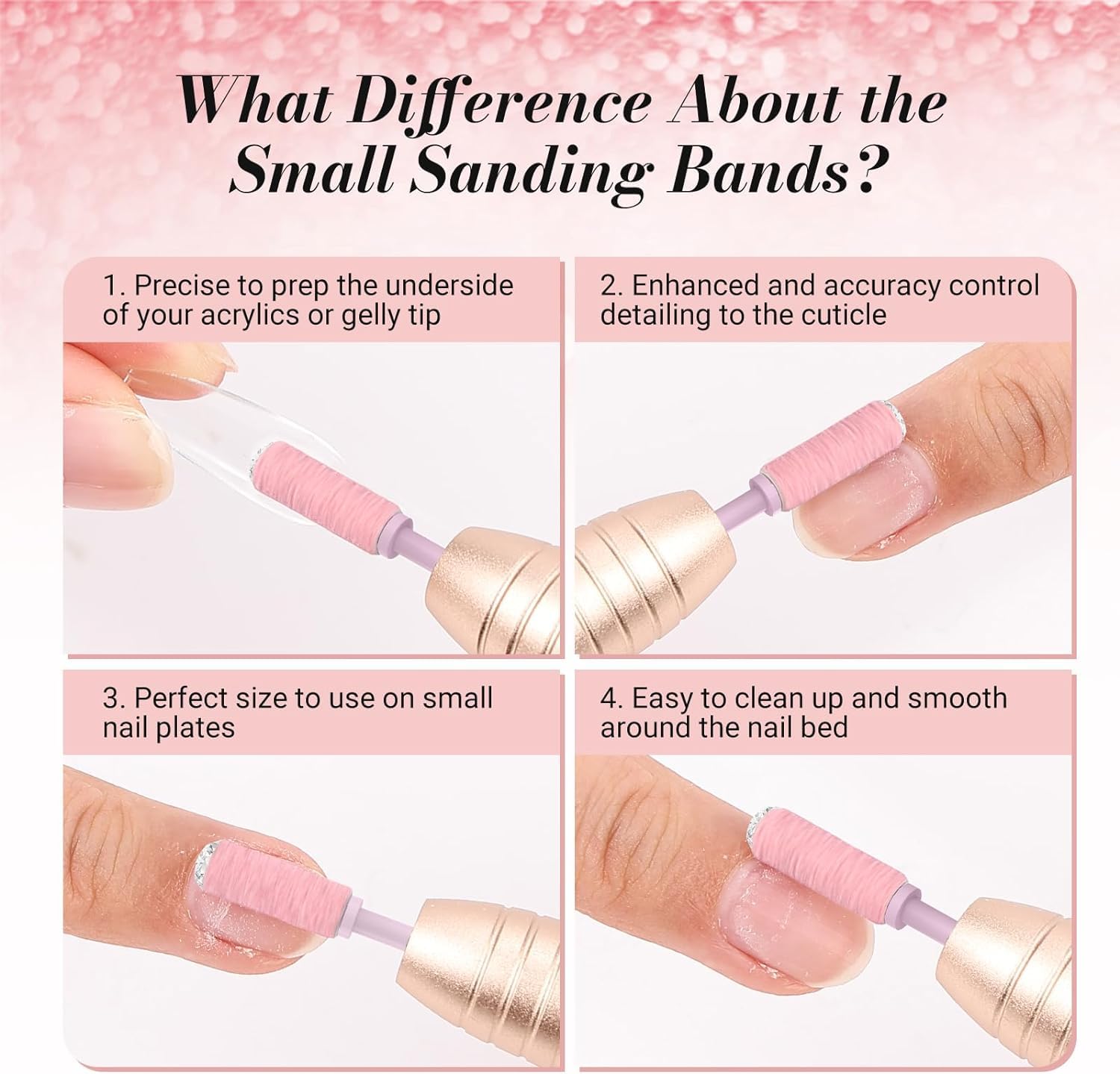 MelodySusie sanding bands arranged for electric nail file use