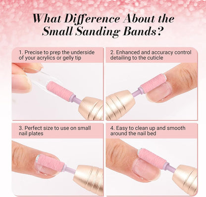 MelodySusie sanding bands arranged for electric nail file use
