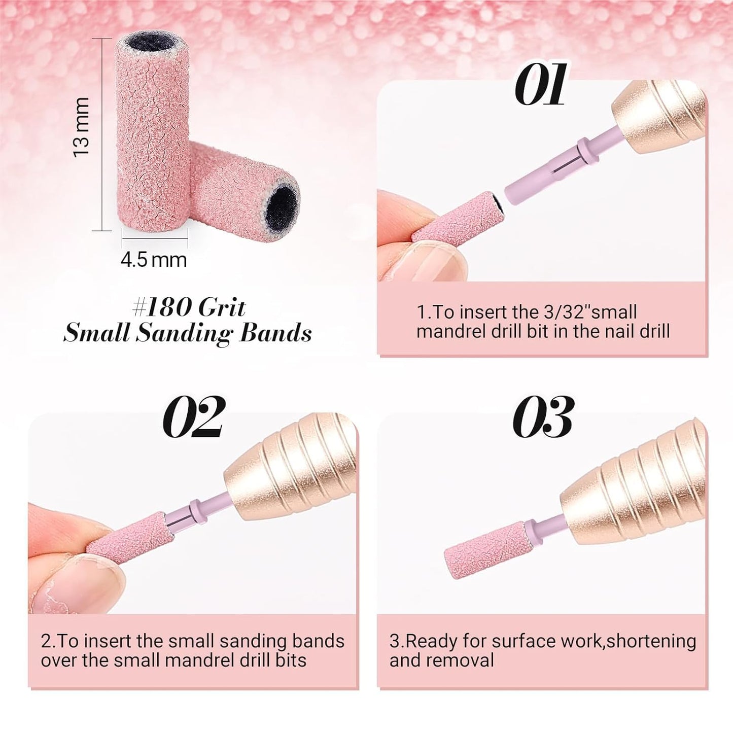 MelodySusie sanding bands compatible with 3.1mm mandrel