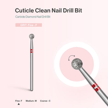 MelodySusie 4mm round ball head nail drill bit packaging for manicure salons