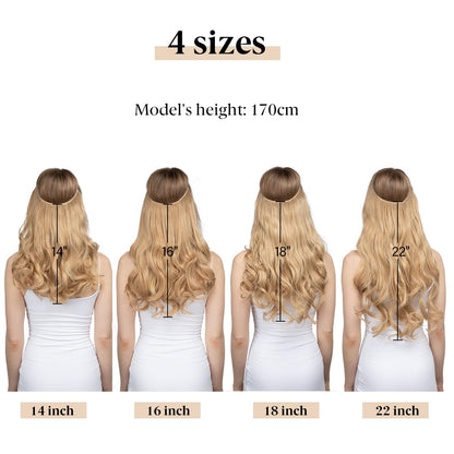 Before and after comparison using SARLA synthetic hairpieces to add instant length and dimension.