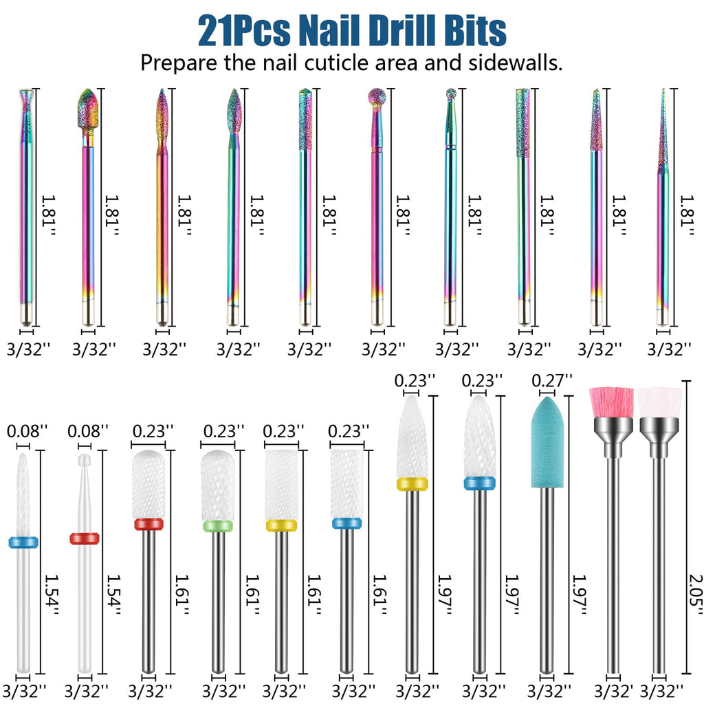 Universal 3/32 inch shank detail on Depvko drill bits