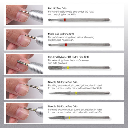 MelodySusie nail drill bits in protective packaging