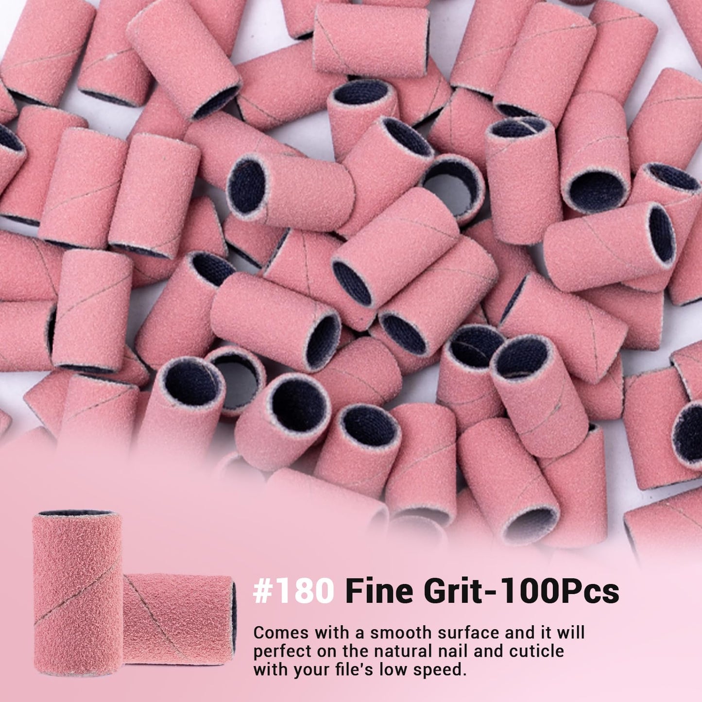 Top view of MelodySusie nail drill sanding bands assortment