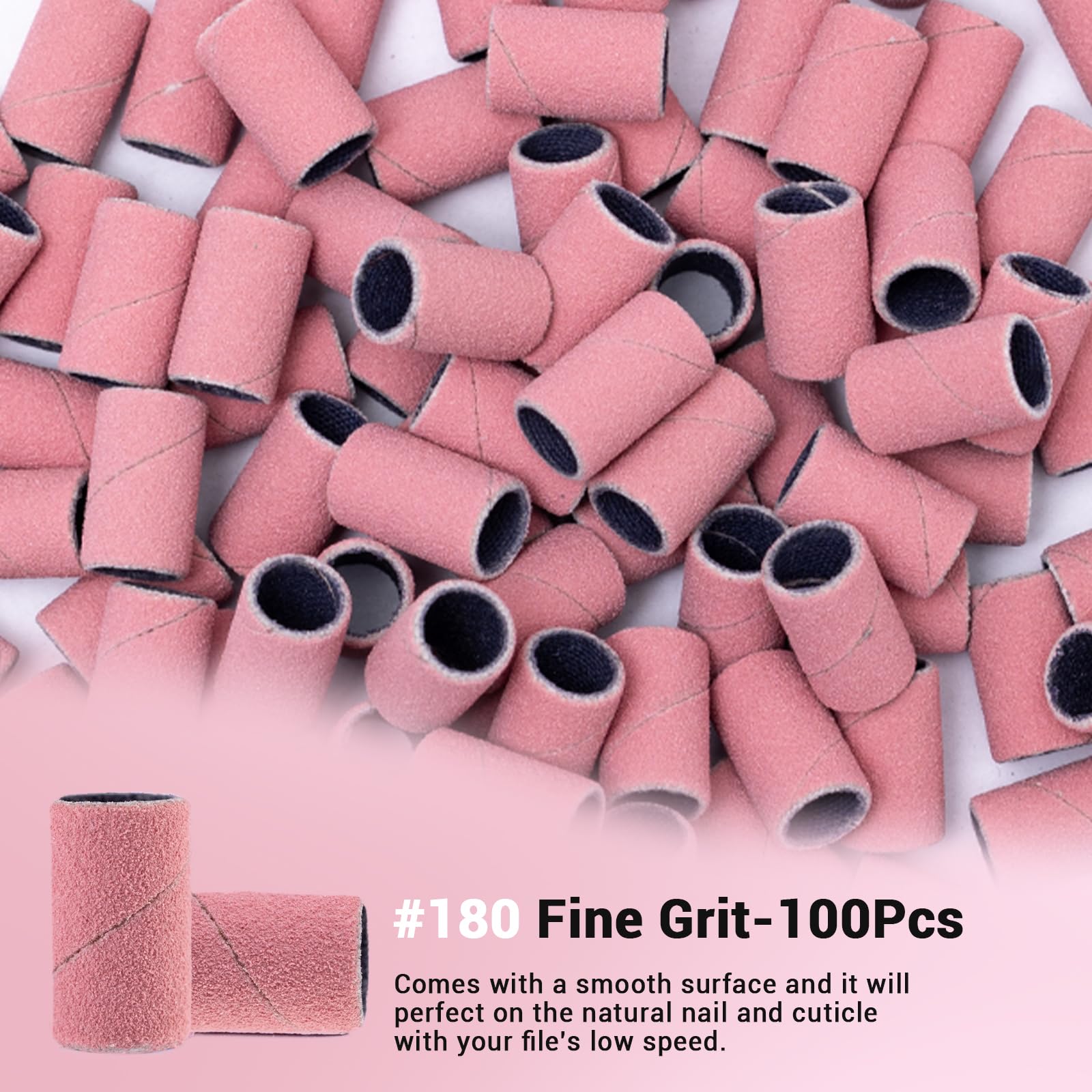 Top view of MelodySusie nail drill sanding bands assortment