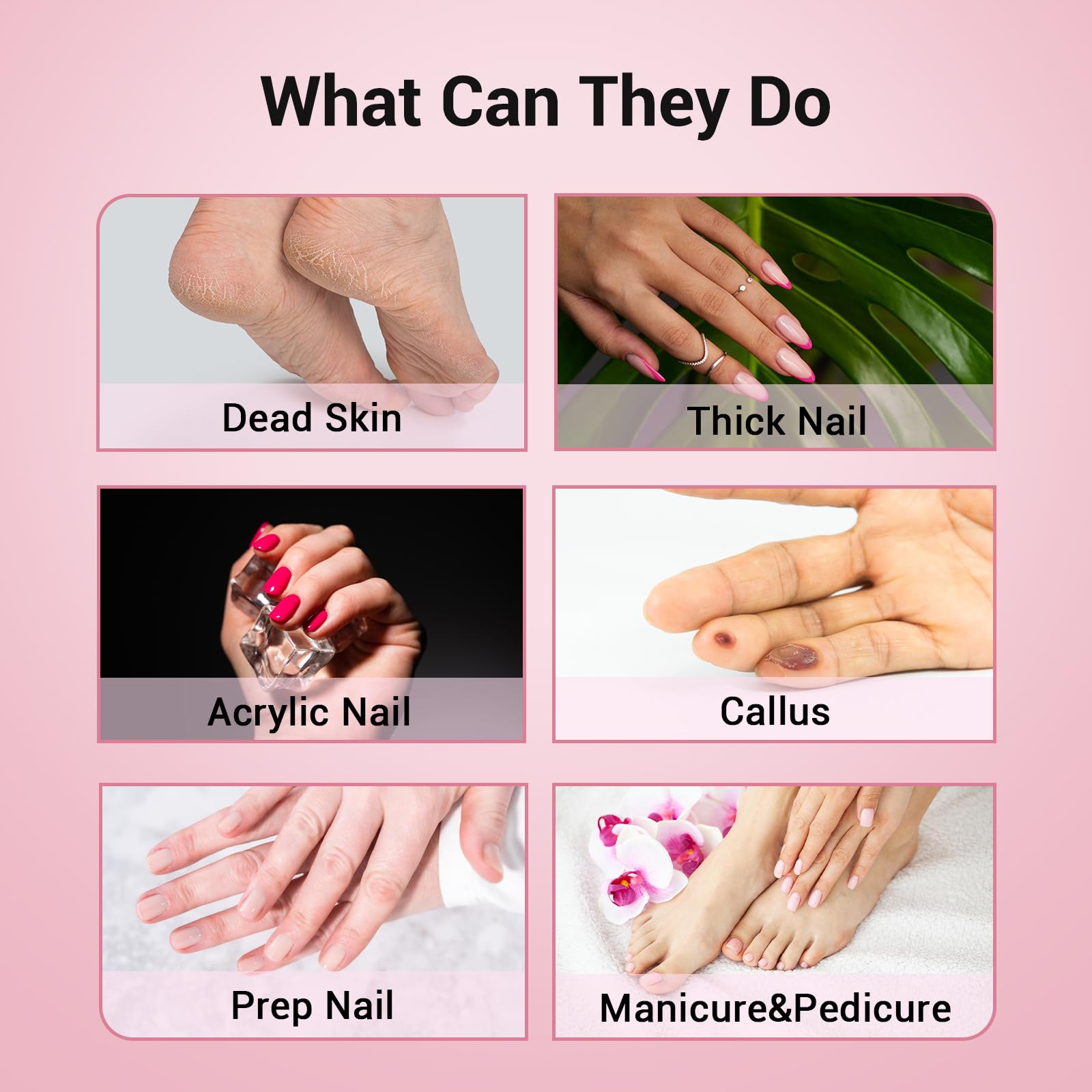 Nail technician using MelodySusie sanding bands for pedicure