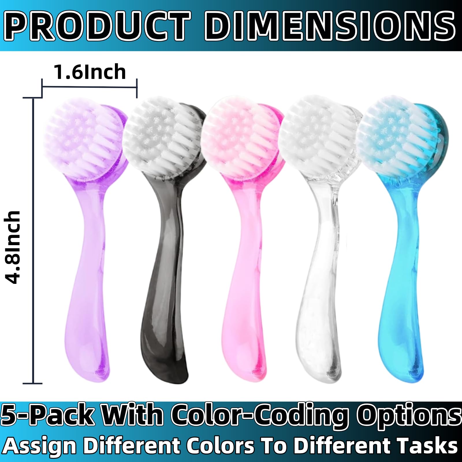 Close up of soft bristles on Zijipjy manicure dust brush