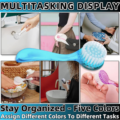 Professional nail art dust remover tools in use