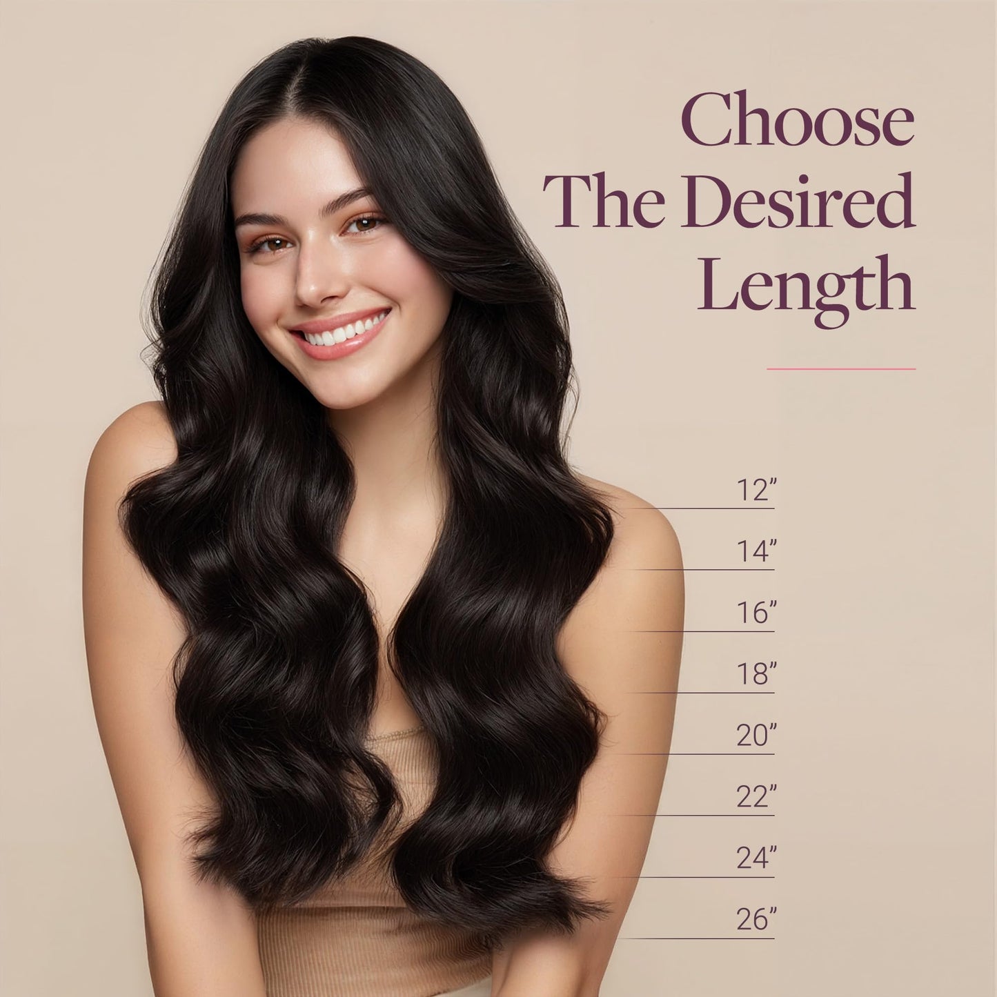GOO GOO Premium Remy hair extensions side view on mannequin