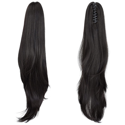 MoonEyes premium packaging detailing for the imported natural black hairpiece.