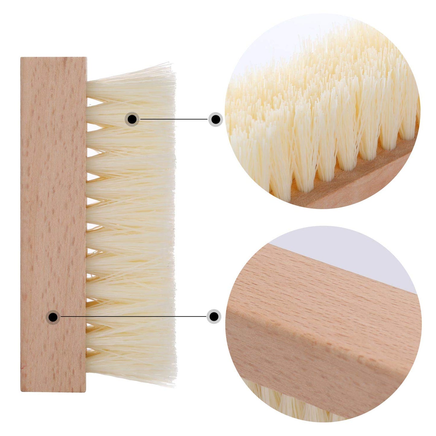 LoveBB hand and foot cleaning brush set displayed together to show the compact lightweight size