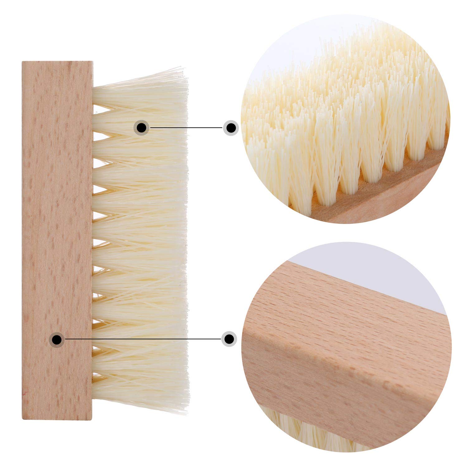 LoveBB hand and foot cleaning brush set displayed together to show the compact lightweight size