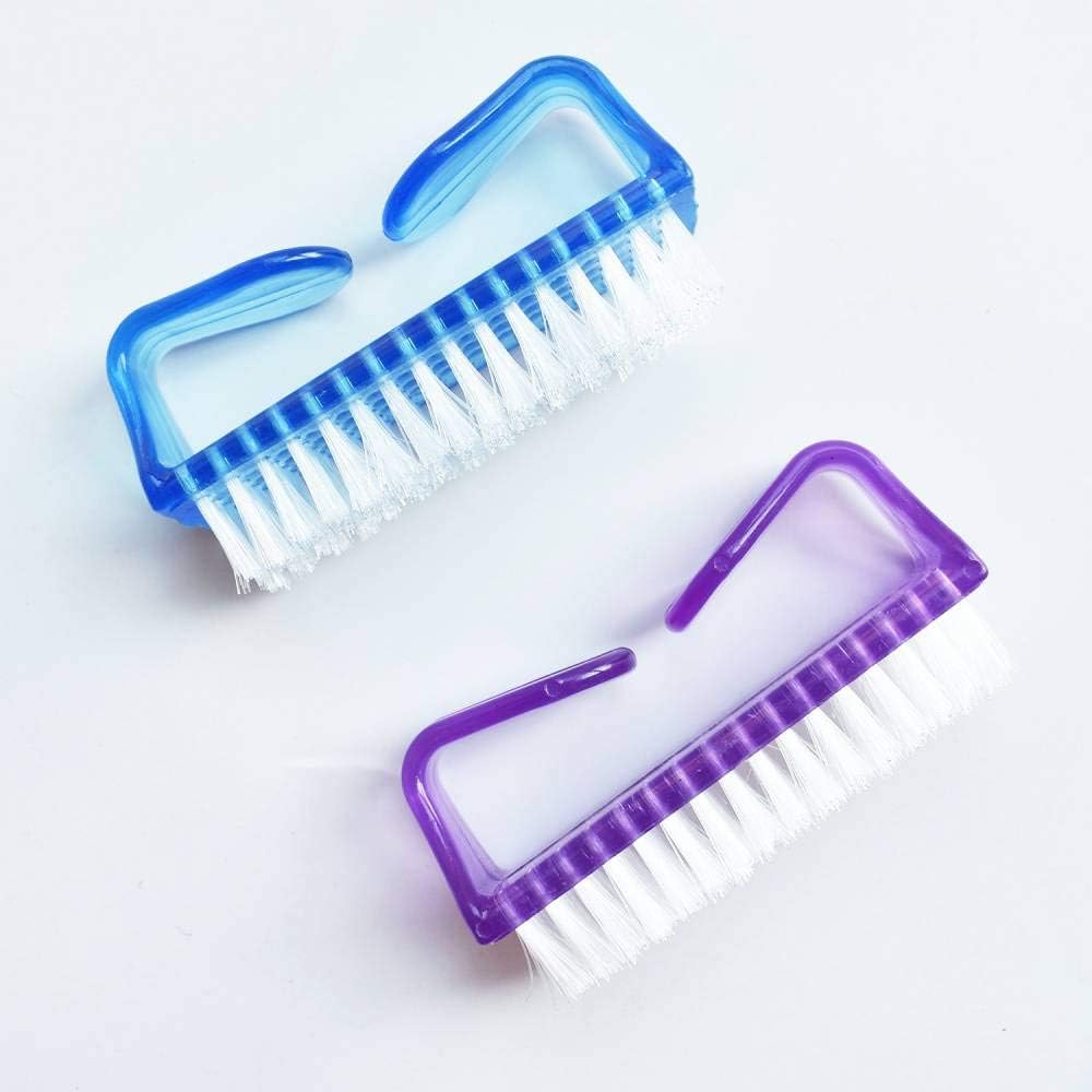 Soft synthetic bristles on premium hand cleaning brush detailed view