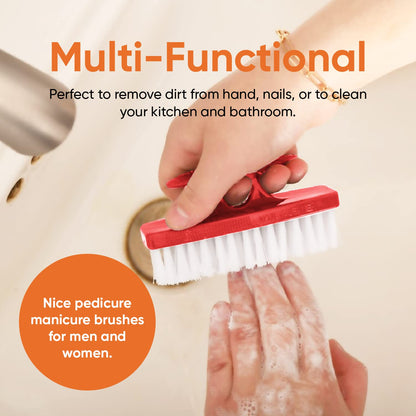 Superio fingernail cleaner brush set arranged together to highlight the dual color package contents