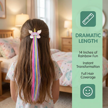 Imported Little World premium kids hair accessories packaging showing six colorful pieces.