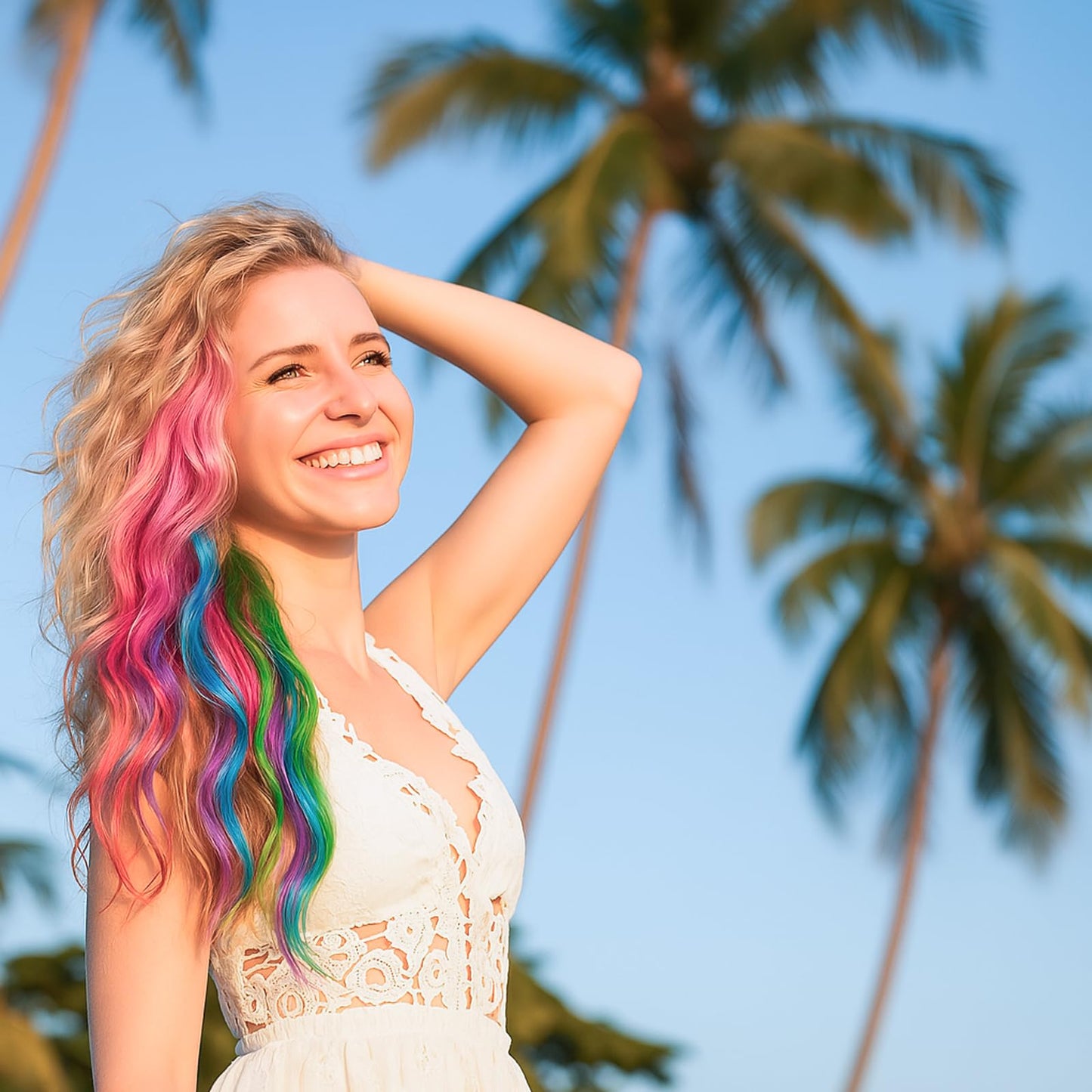 Vibrant assortment of pastel and bright shades included in the BEAHOT hair accessory set