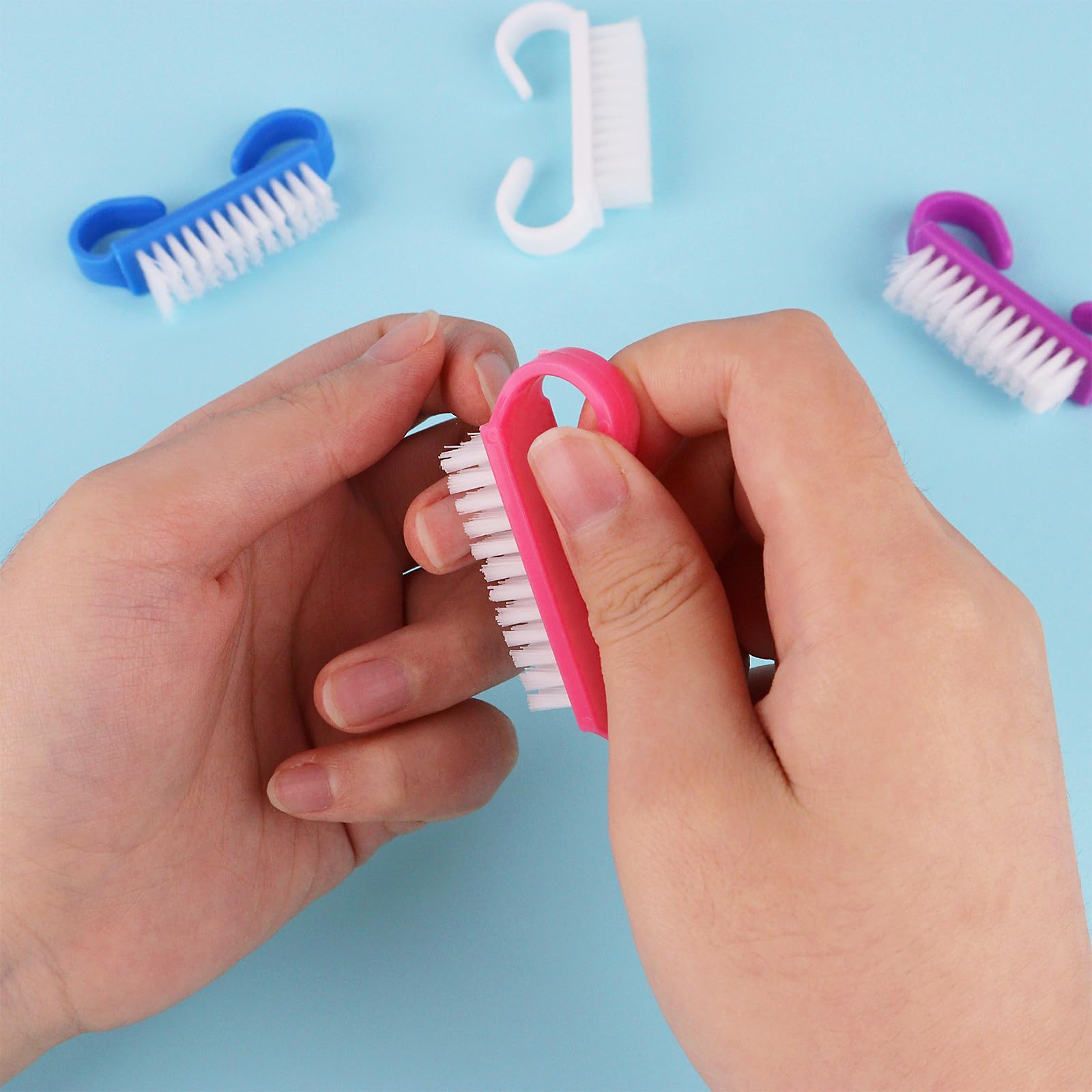 Hanwer plastic nail scrubbers for pedicure and manicure