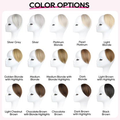 Invisible hand tied base pad design of the short hair extensions.