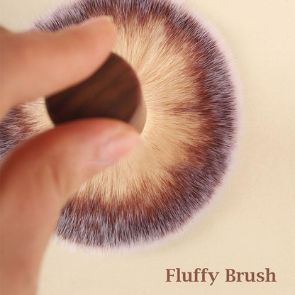Dense synthetic fiber bristles close up view on Finrray nail cleaning duster