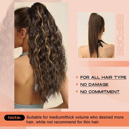 Rear view demonstrating how the jaw claw clip covers a natural hair bun for instant volume