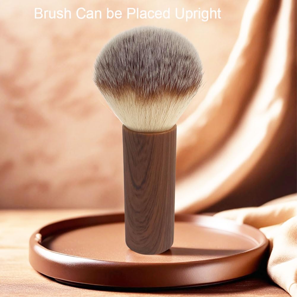 Multipurpose Finrray round kabuki brush application for face makeup powder blending