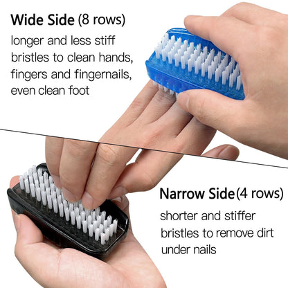Side angle of the ergonomic elliptical grip handle on the Sxmqhy nail cleaning tool.