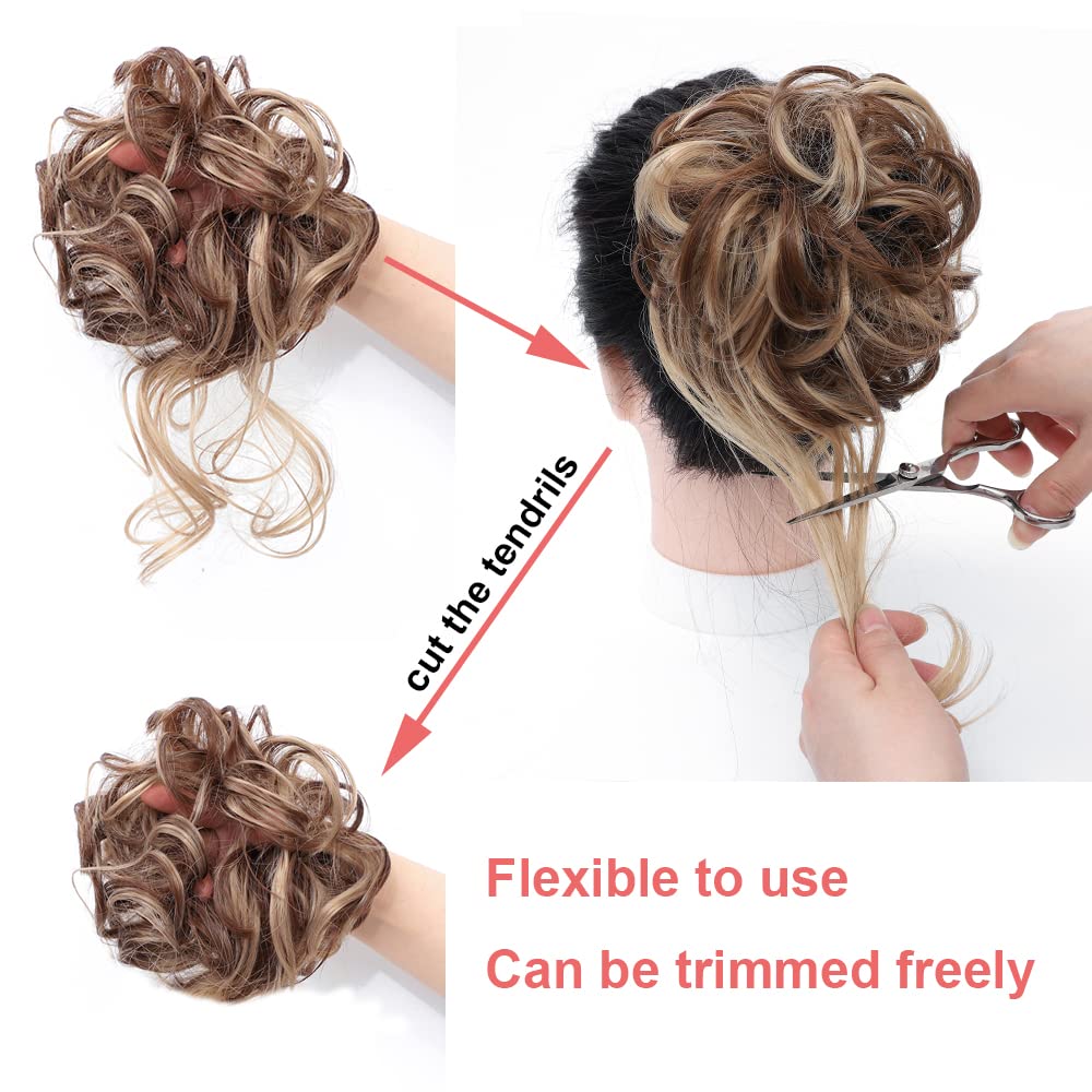 KETHBE 6 inch diameter lightweight hair piece back view perspective