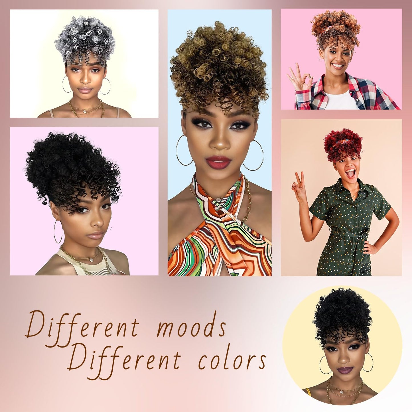 Full product packaging view of the Builson natural updo extension.