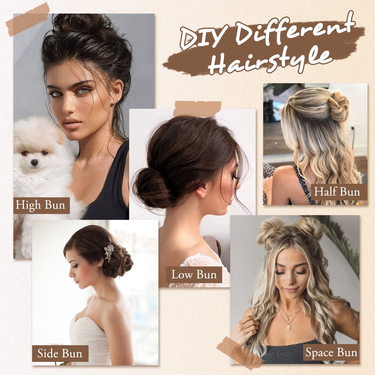 Heat resistant grey hairpiece texture close up