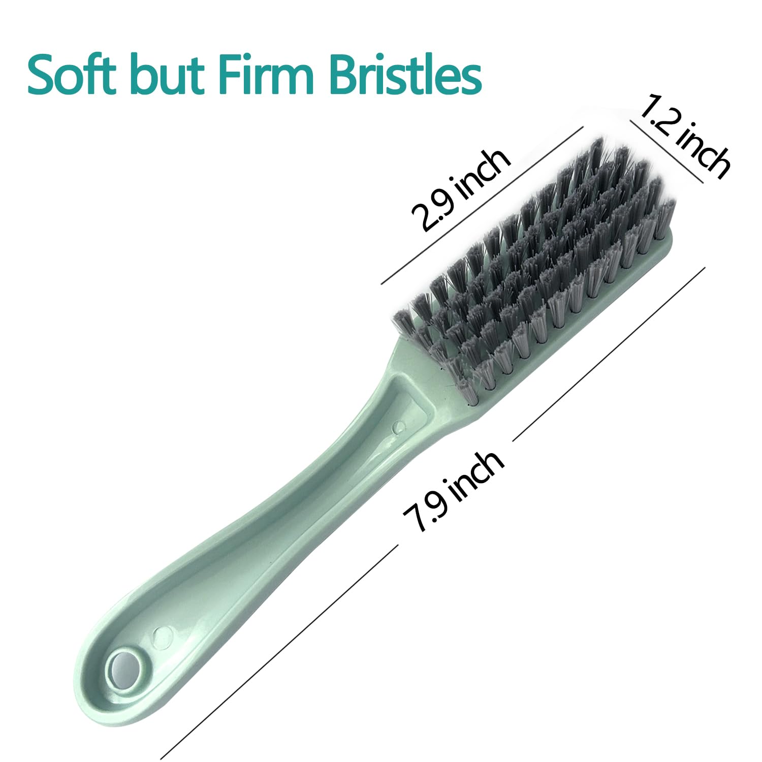 Xjinmin foot cleaning scrubber dense bristles close up view