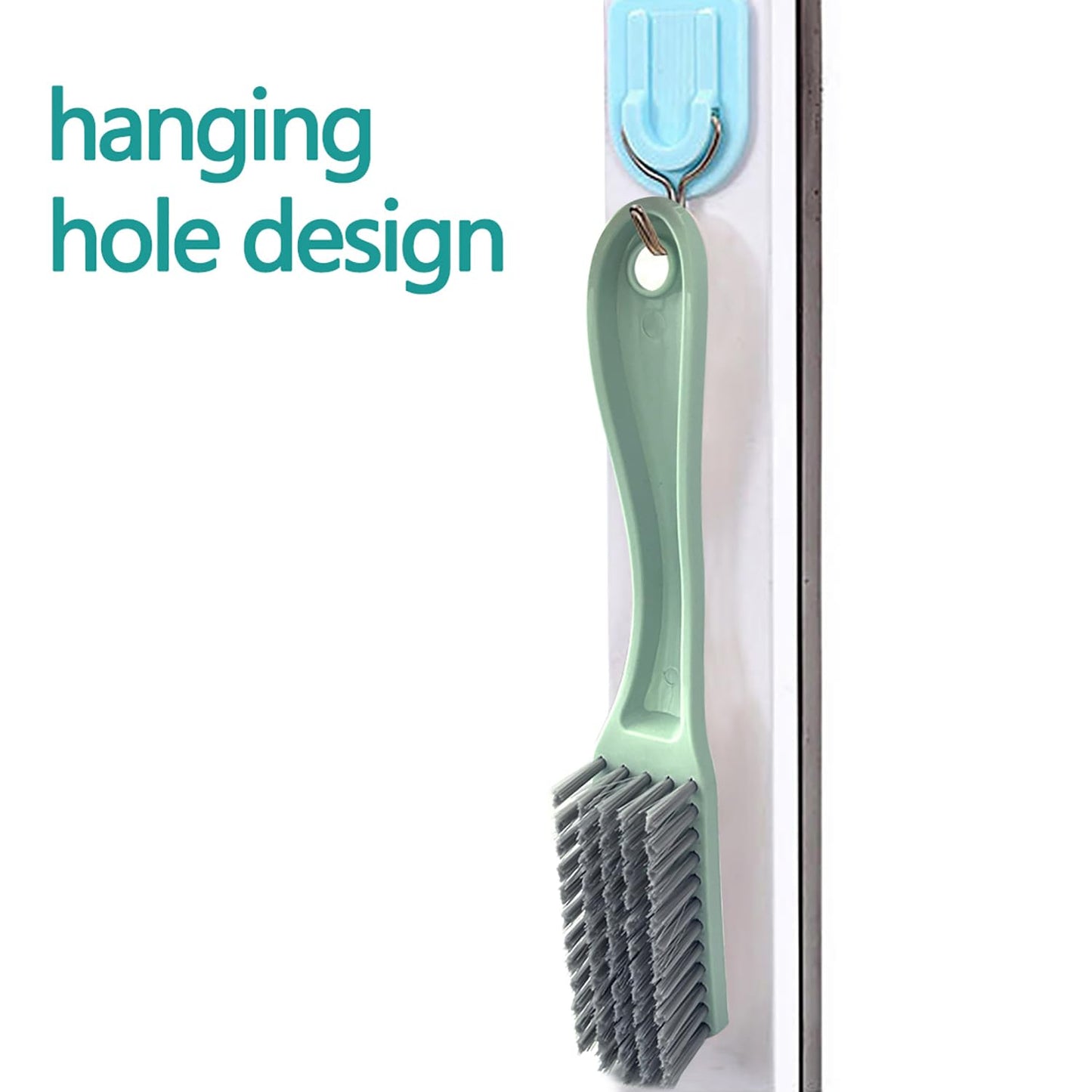 Xjinmin toe and under nail cleaning brush angled overhead view