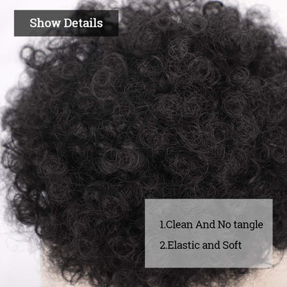 Yinmei Baibian short hair extension packaging view demonstrating how to shake and spread the fibers