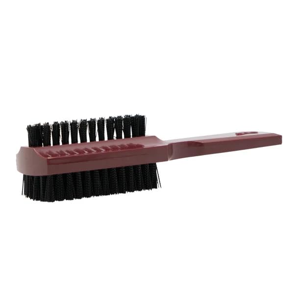 Close up view of the short stiff bristle side of the Fuller Brush fingernail cleaner.