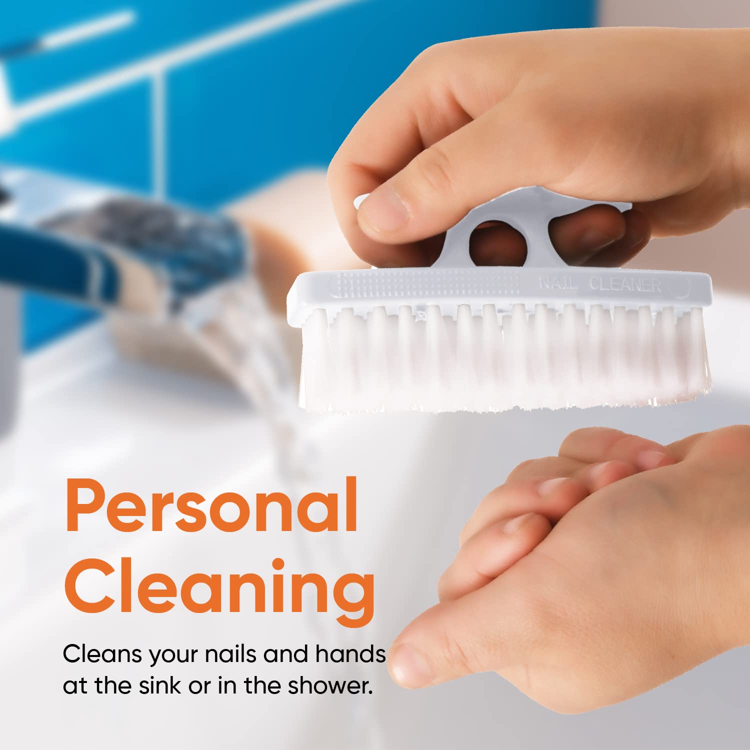 Superio multi purpose scrub brush pack of three for home and personal care use