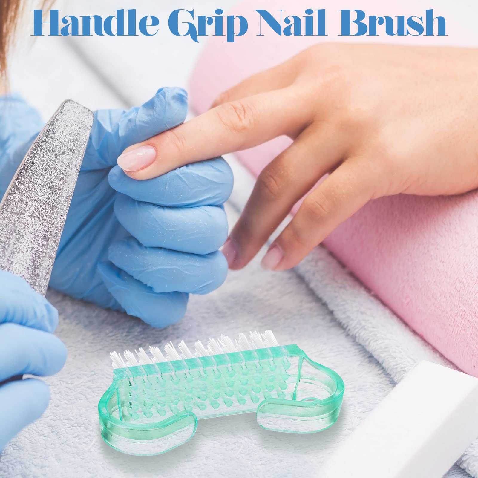 Ergonomic non slip handle grip design of the Bokon pedicure scrubbing tool