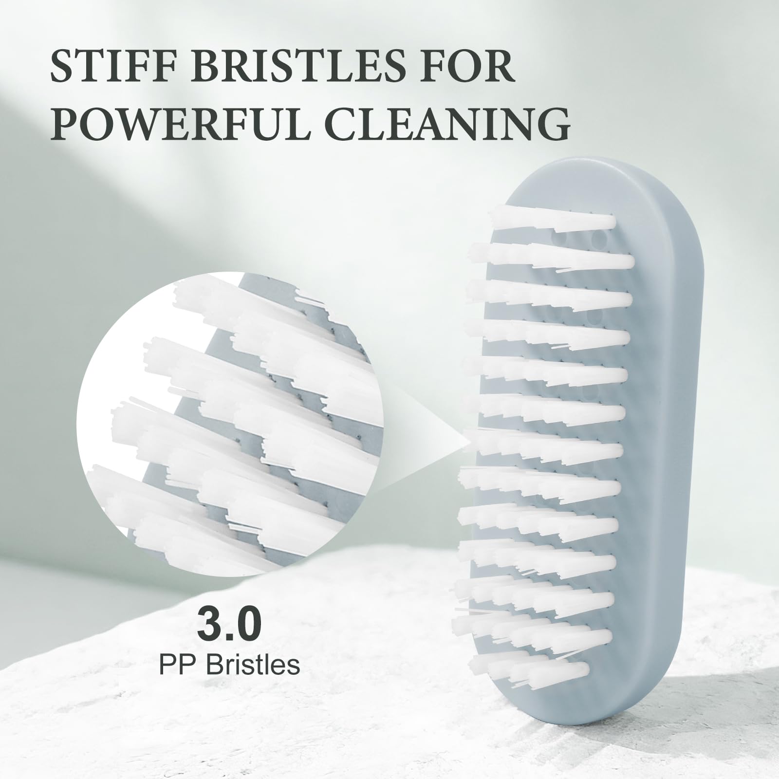 Four piece colorful nail scrub brush set for manicure