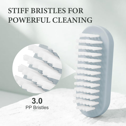 Four piece colorful nail scrub brush set for manicure